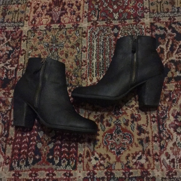 bp Shoes - BP | Nordstrom Trolley Black Zip Ankle Bootie 9.5